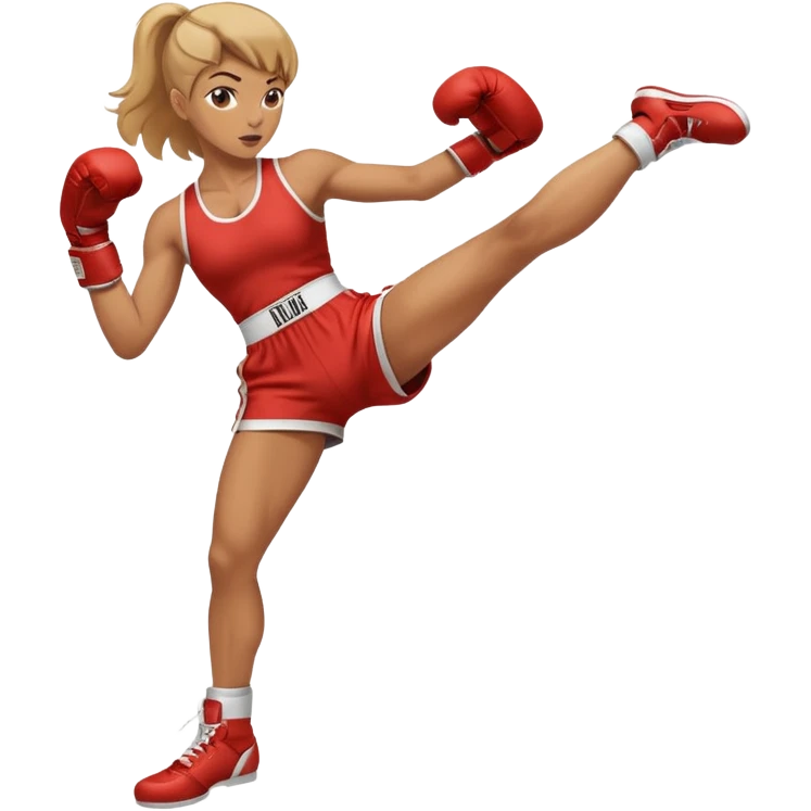 womanthai boxing wear boxing suit hit click high legs 2 legs click up emoji