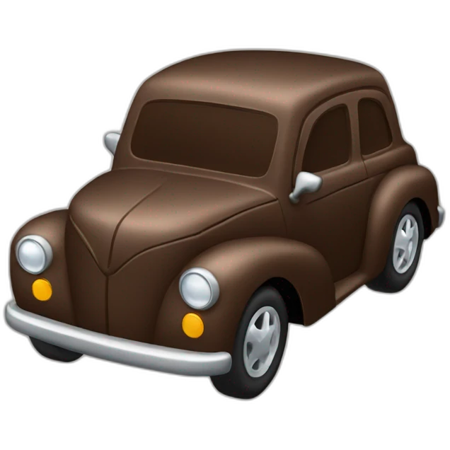 Chocolate car emoji