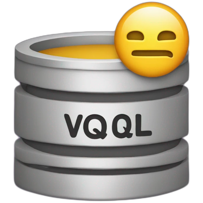 the symbol for sql but it instead says vql emoji
