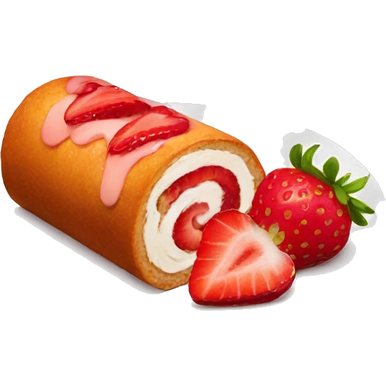 Strawberry roulade emoji