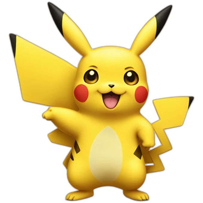Pikachu with one thumb up emoji