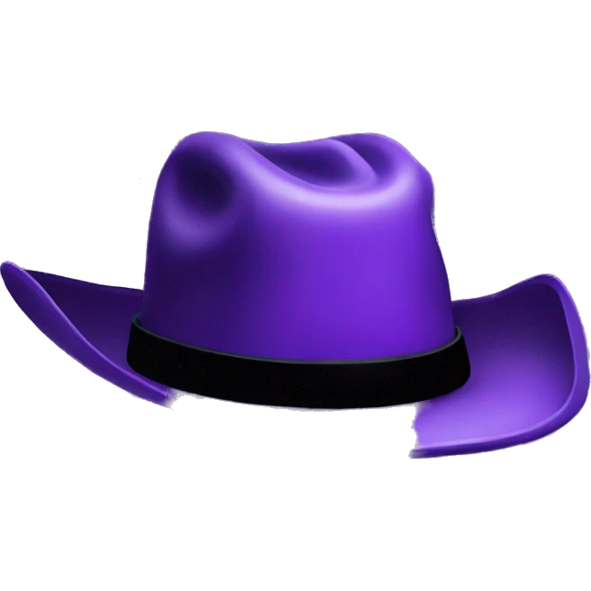 Purple cowboy hat emoji