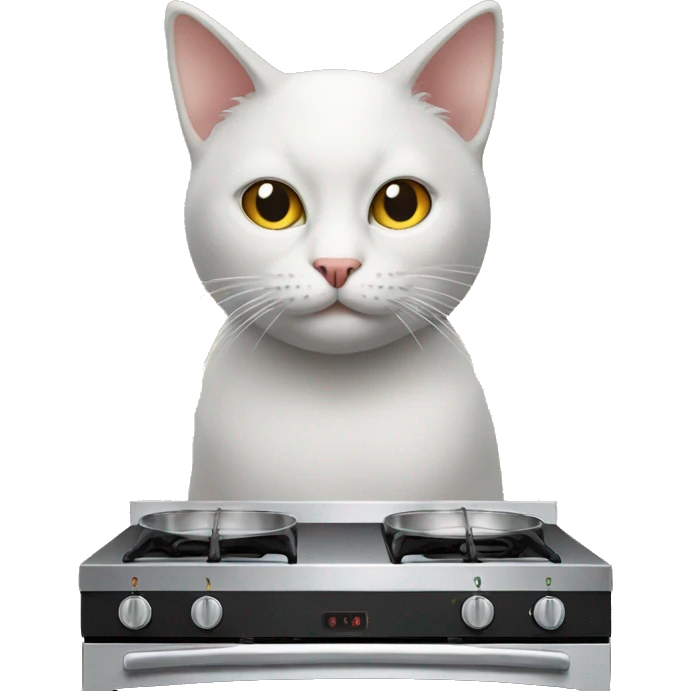 a cat on the stove emoji
