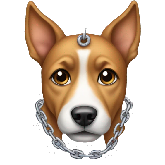 Dog on a chain  emoji
