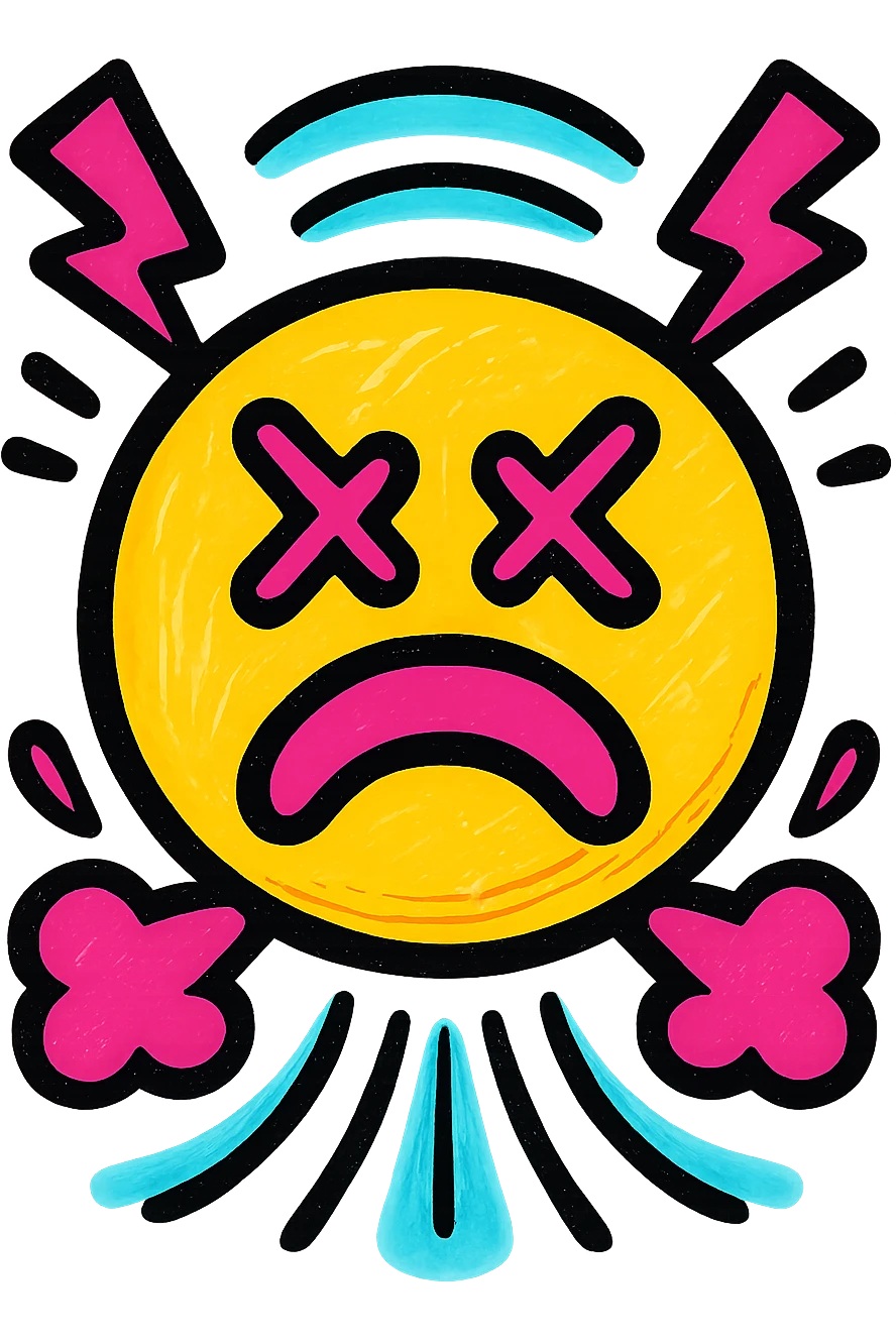 motion graphics emoji, dynamic shapes, vibrant colors, sense of movement, modern style emoji