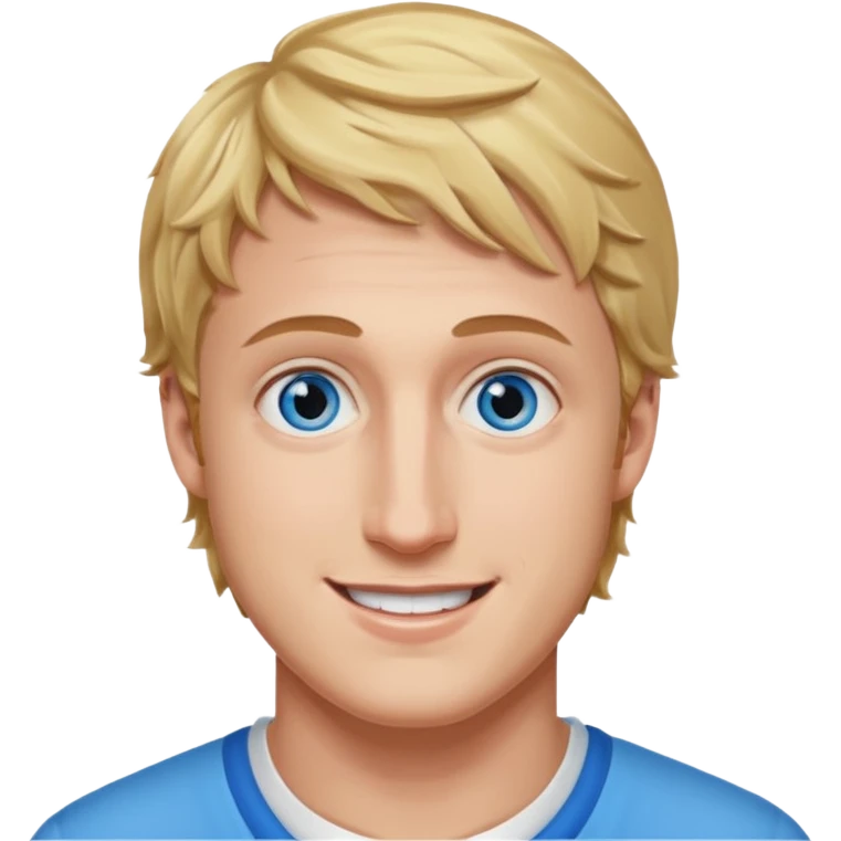 Logan Paul with blue eyes emoji