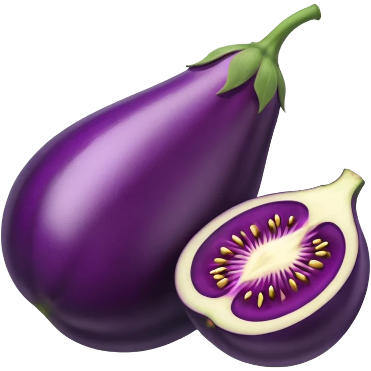brinjal with cut piece  emoji