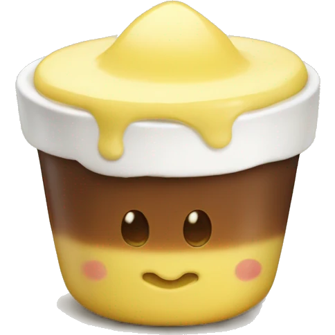 custard with puding emoji