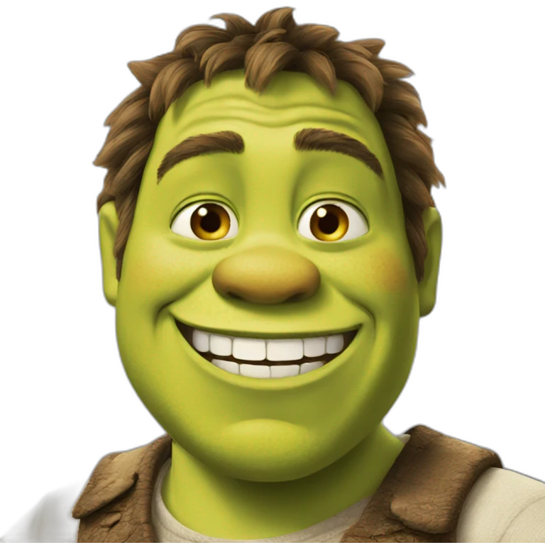 Shrek smile emoji