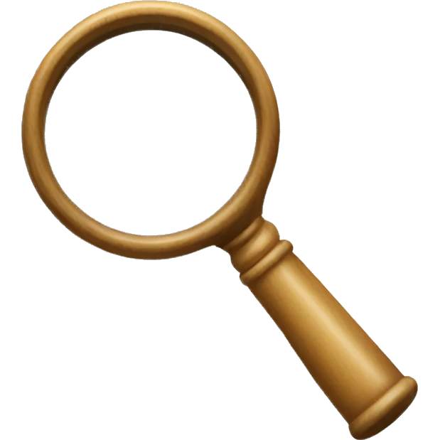 The magnifying glass could symbolize the ability to segment and analyze audiences based on their geographic location. emoji