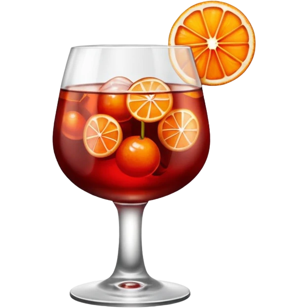 Ein Glas Negroni mit einer Kirsche als Deko emoji