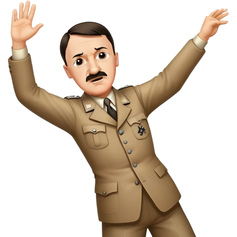 Hitler hitting the dab dance move  emoji