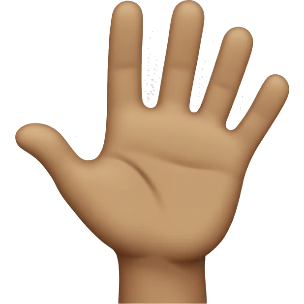 Waving hand emoji