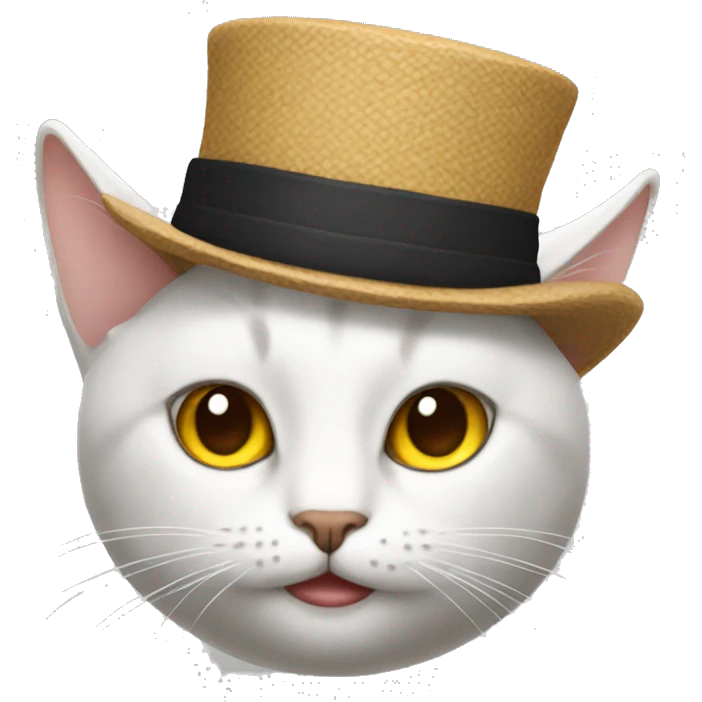 Cat with a hat emoji