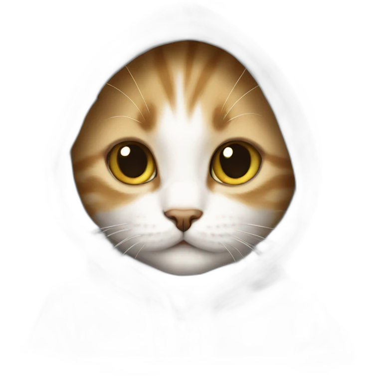 Kitten wearing hoodie  emoji
