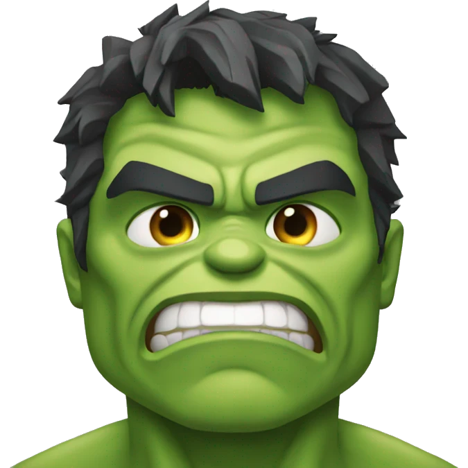 hulk giñando el ojo emoji