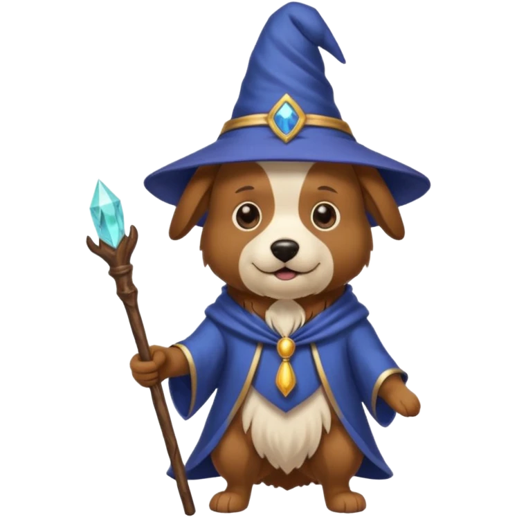 Dog wizard emoji
