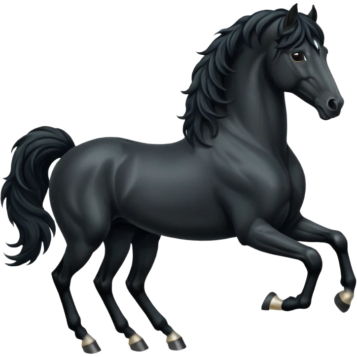 Black Spaniard horse  emoji