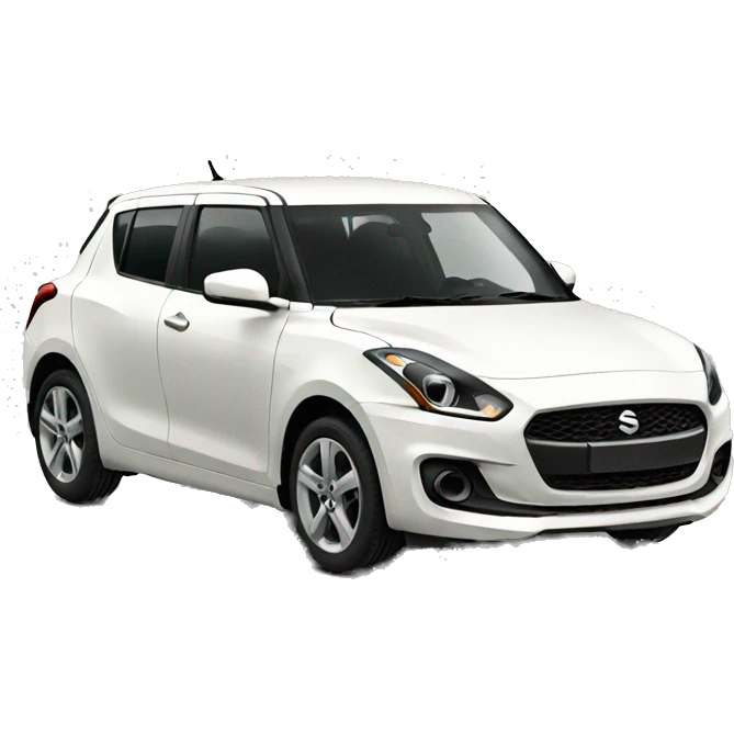 White swift car emoji