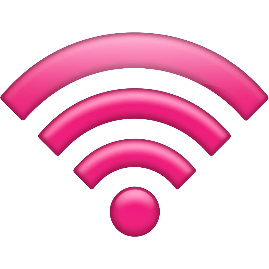 pink wifi emoji