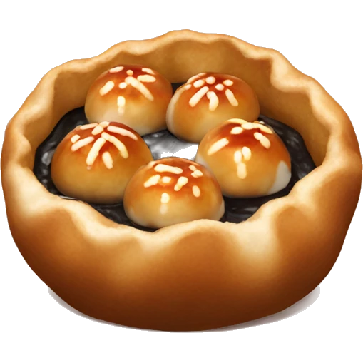 realistic takoyaki still life  emoji