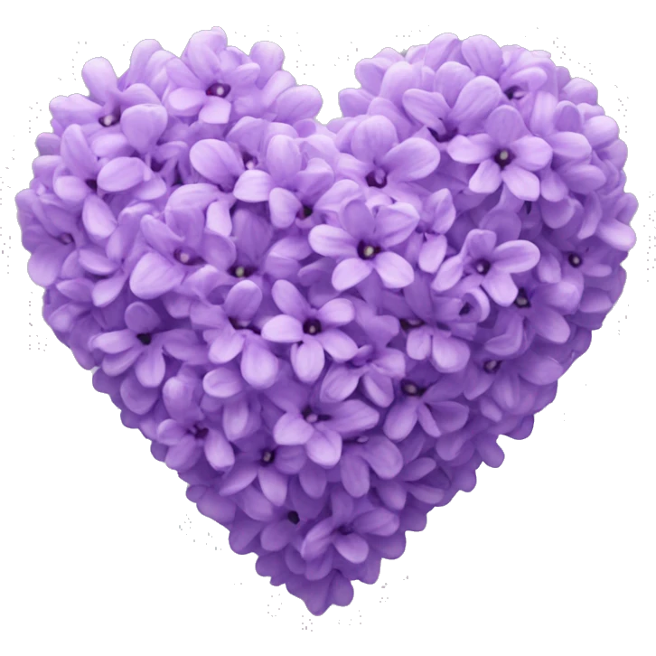 Lilac heart emoji