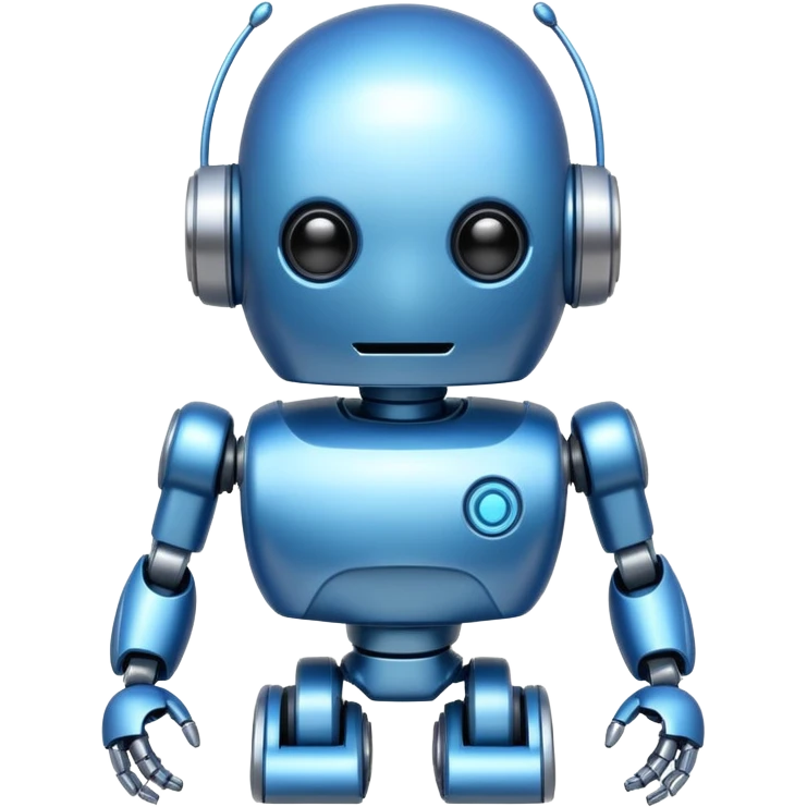 Blue robot emoji
