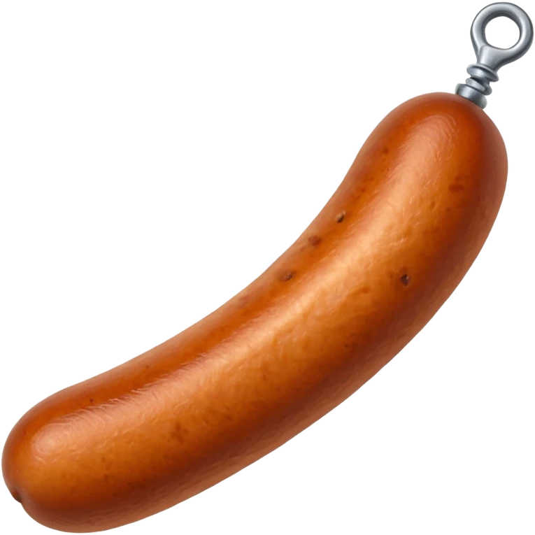 sausage with a screw inside emoji