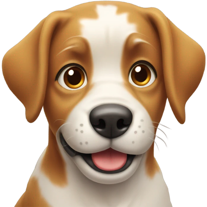Dog with emoji