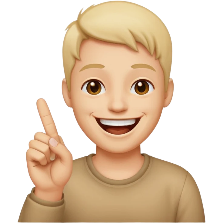 Laughing emoji with middle finger emoji