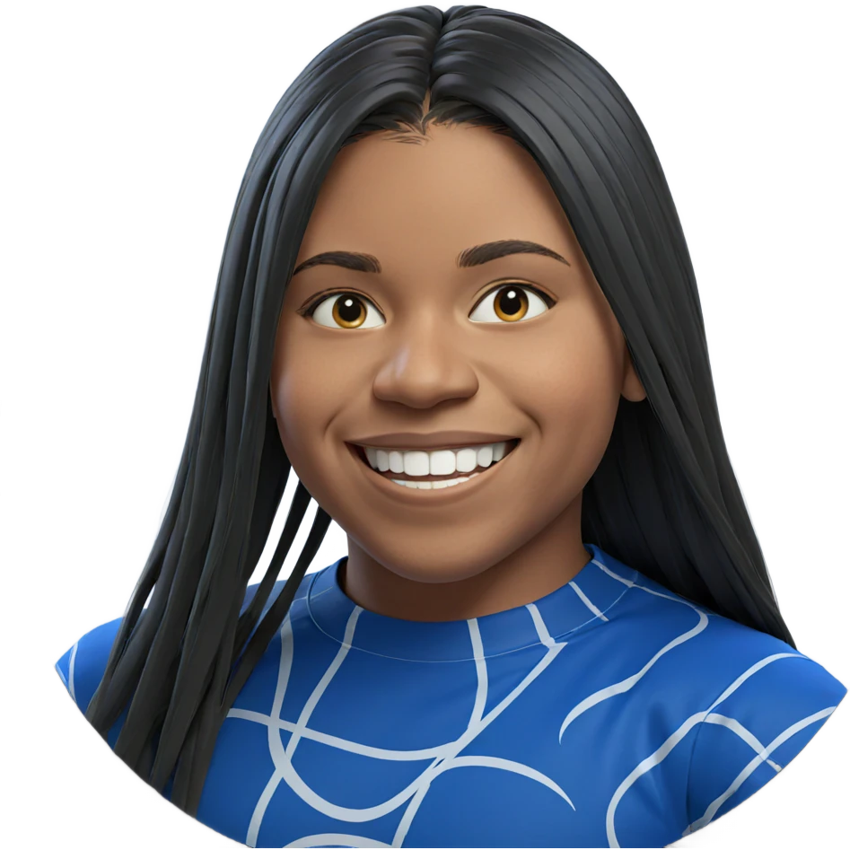 smiling boy with long hair emoji