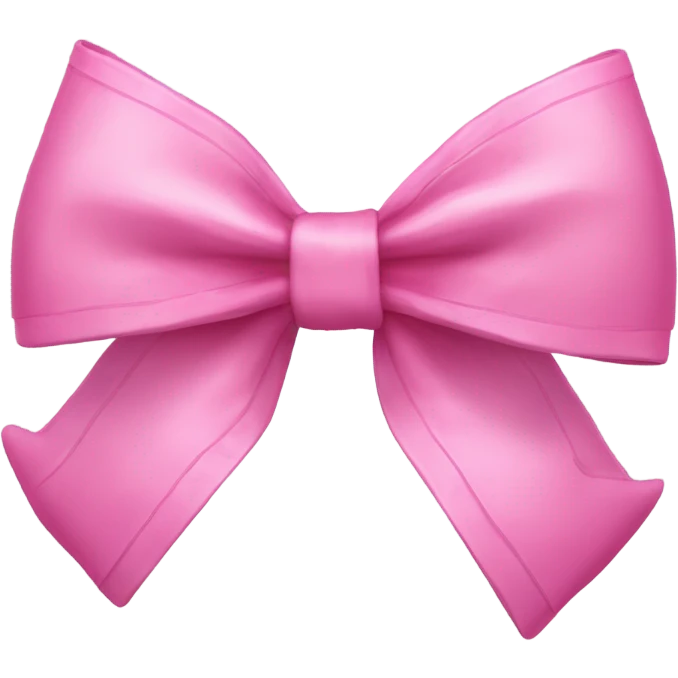 Pink coquette bow emoji