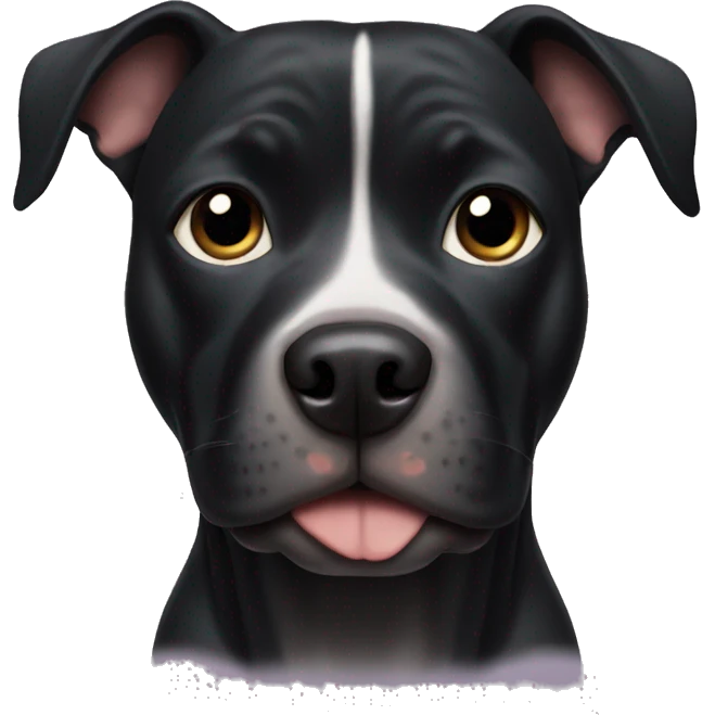 Black Pitbull  emoji