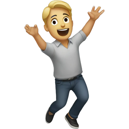 Person throwing papers in the air emoji