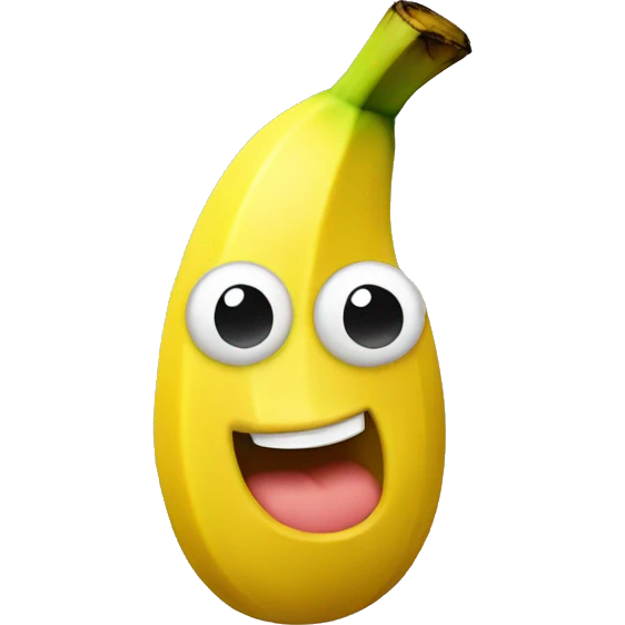 Banana wearing hat emoji