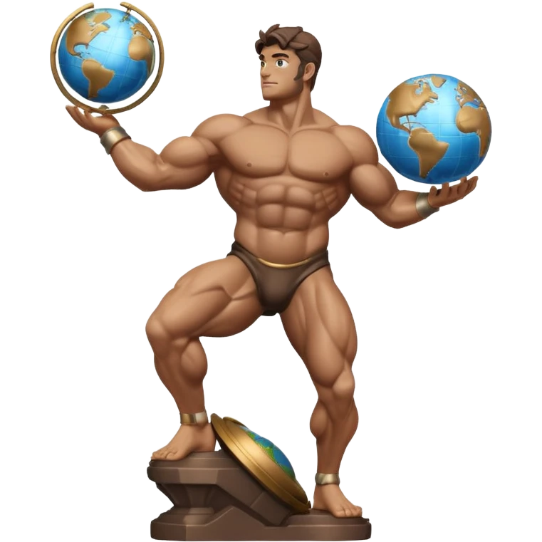 atlas statue bronze  emoji