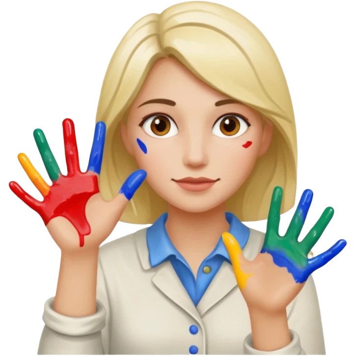 Ceramic Painter woman emoji