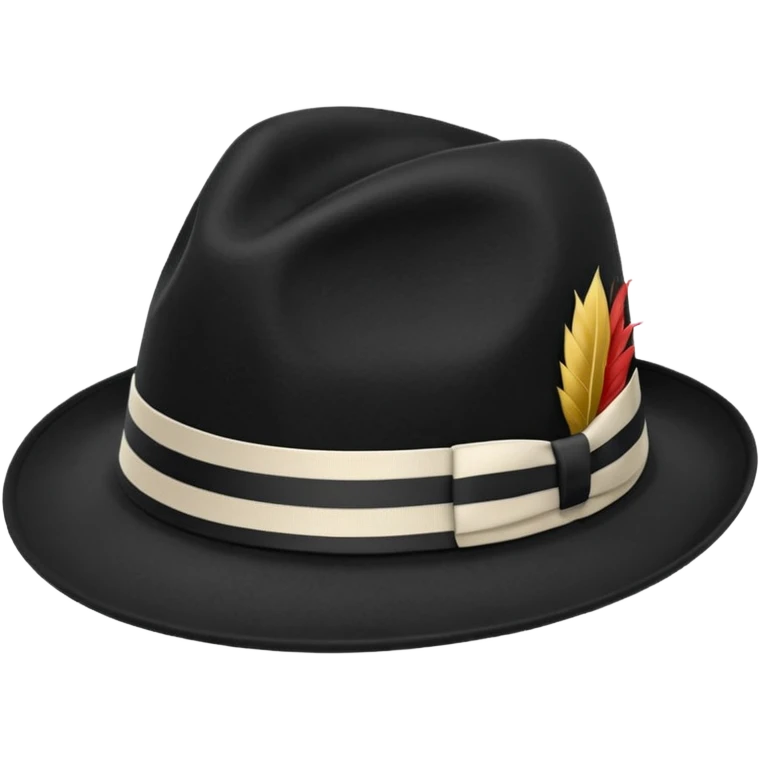 And a white stripe Black Fadora with no man or face or assecorys emoji