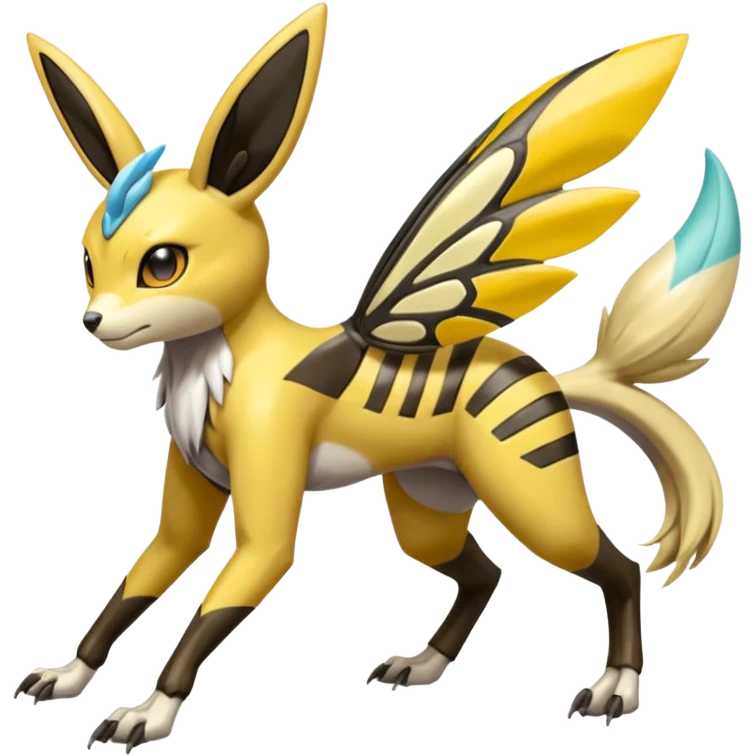 Meloetta-Renamon-Umbreon-Beedrill-Manectric-Palkia-Cresselia-fusion emoji