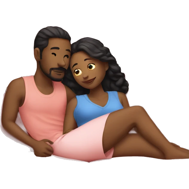 Lovers on red couch emoji