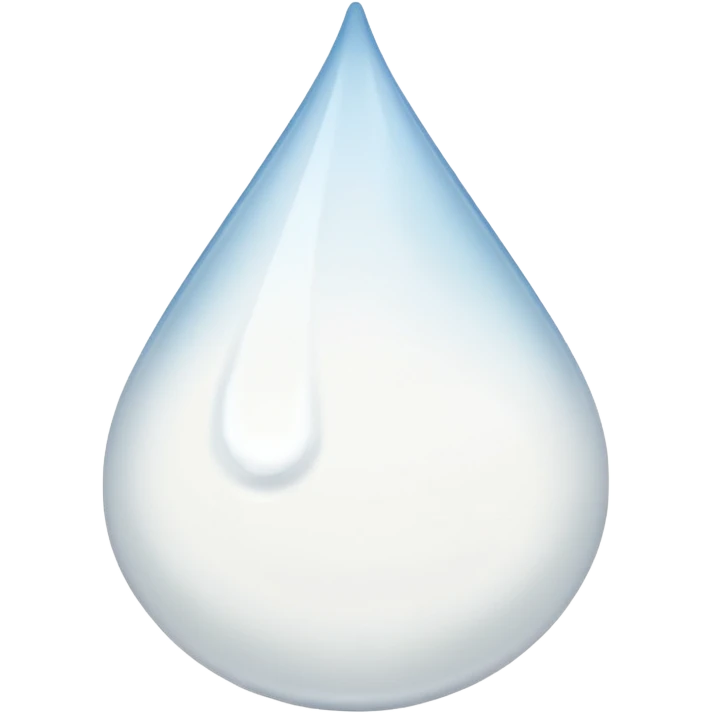 The drop is White  emoji