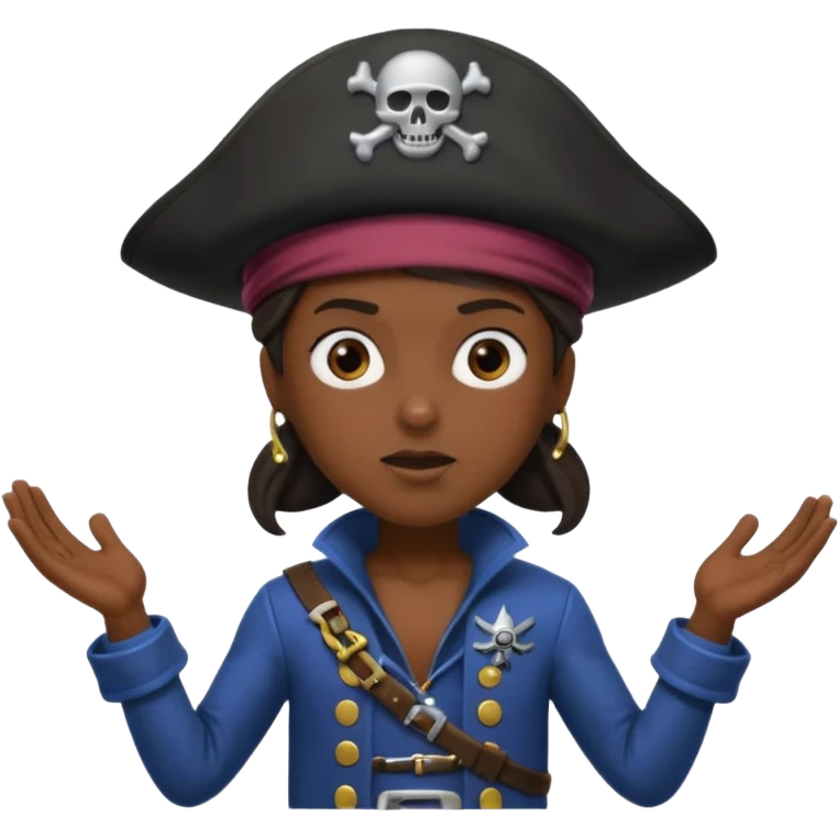 animated emoji for a player called prophet of doom I Dont Know shruging emote needs to be space pirate themed and dark emoji