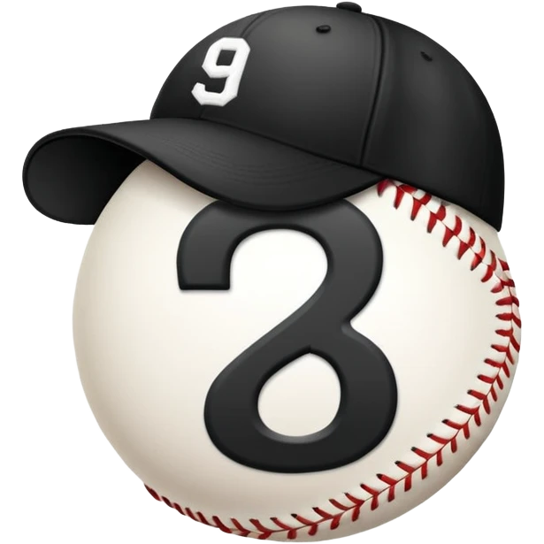 black cap with number “9” on it emoji