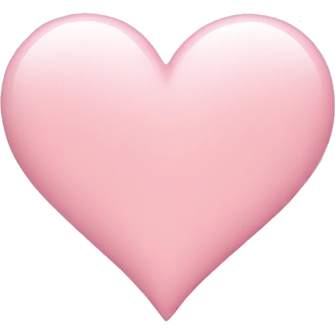 Light pink heart emoji emoji