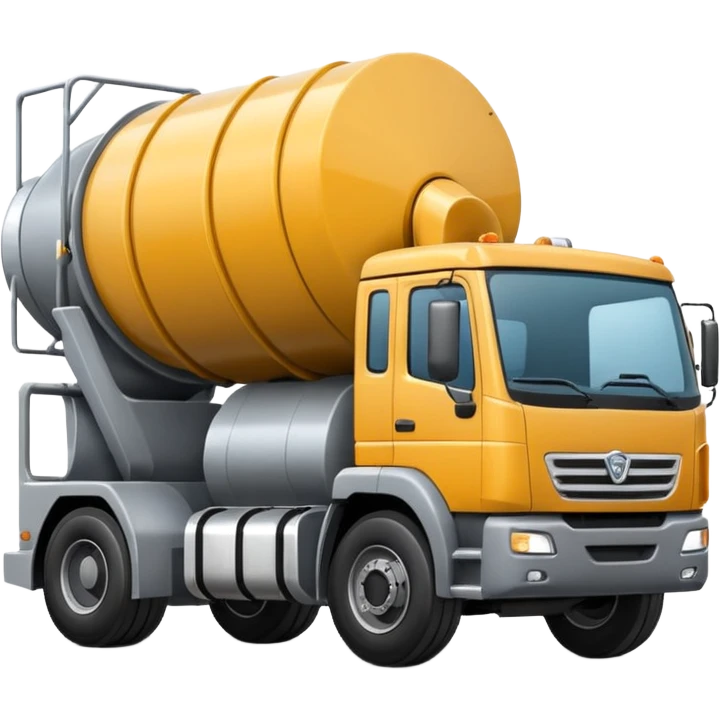 Concrete mixer truck emoji