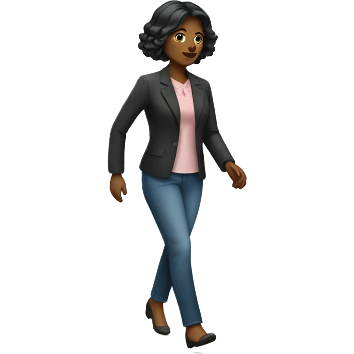 woman dressed nice walking emoji