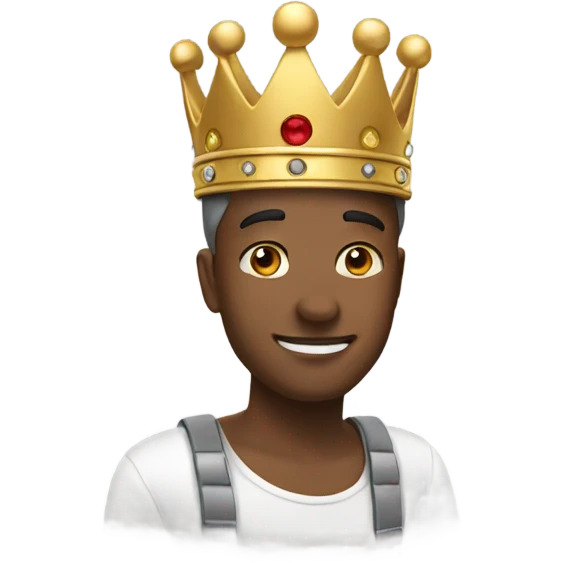 Putting crown on head  emoji