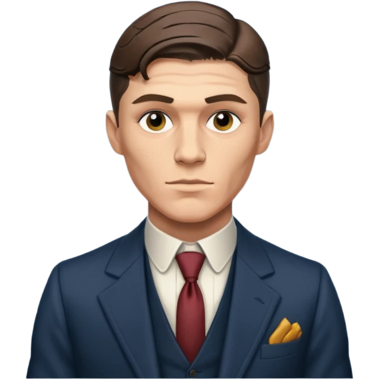 Thomas Shelby with a six pack emoji