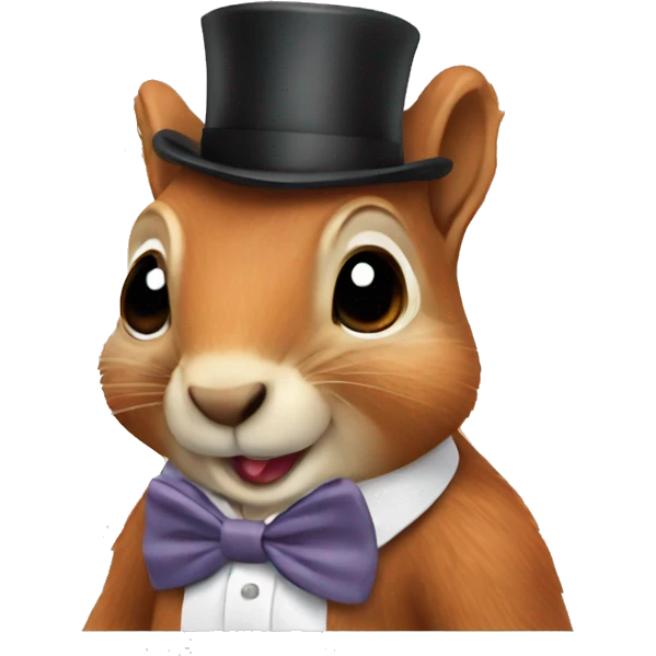 squirrel with bowtie emoji