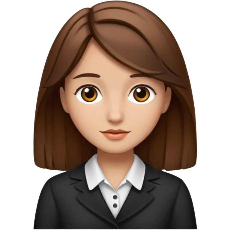 fancy brown haired girl emoji